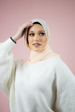 Load image into Gallery viewer, The Apricot Crinkle Chiffon Hijab Scarf by Suriah Scarves
