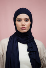 Load image into Gallery viewer, The Instant Navy Jersey Hijab