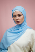 Load image into Gallery viewer, The Skye Blue Crinkle Chiffon