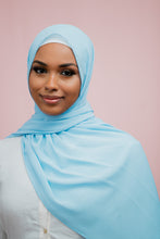 Load image into Gallery viewer, The Skye Blue Crinkle Chiffon