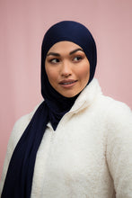 Load image into Gallery viewer, The Relaxed Navy Jersey Hijab