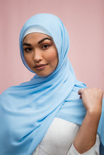 Load image into Gallery viewer, The Skye Blue Crinkle Chiffon