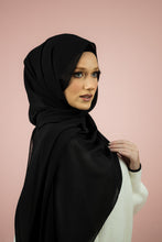 Load image into Gallery viewer, The Plain Black Chiffon-Suriah Scarves