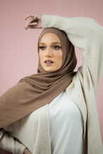 Load image into Gallery viewer, The Hazelnut Pleated Chiffon by Suriah Scarves