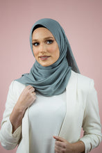Load image into Gallery viewer, The Grey Shimmer Chiffon Hijab Scarf by Suriah Scarves