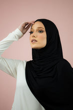 Load image into Gallery viewer, The Instant Looped Black Jersey-Suriah Scarves