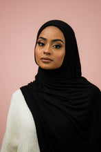 Load image into Gallery viewer, The Instant Looped Black Jersey-Suriah Scarves