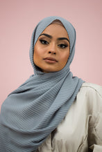 Load image into Gallery viewer, The Graphite Pleated Chiffon by Suriah Scarves