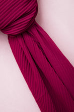 Load image into Gallery viewer, The Rosey Red Pleated Chiffon Hijab