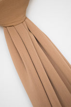 Load image into Gallery viewer, The Toffee Crinkle Chiffon Hijab Scarf by Suriah Scarves