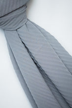 Load image into Gallery viewer, The Graphite Pleated Chiffon by Suriah Scarves