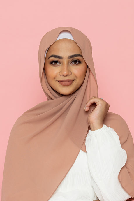 The Blush Everyday Classic Chiffon Hijab | Suriah Scarves