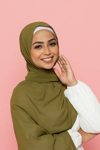 The Pistachio Everyday Classic Chiffon Hijab | Suriah Scarves