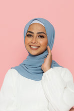 Load image into Gallery viewer, The Dove Blue Classic Chiffon Hijab
