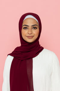 The Rose Wood Classic Chiffon Hijab