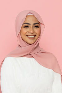 The Candy Pink Classic Chiffon Hijab