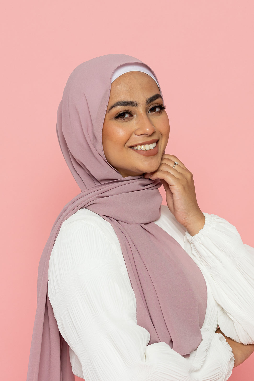 The Rose Quarts Classic Chiffon Hijab