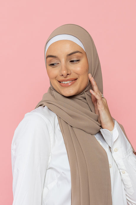 The Cool Sand Everyday Chiffon Hijab by Suriah Scarves