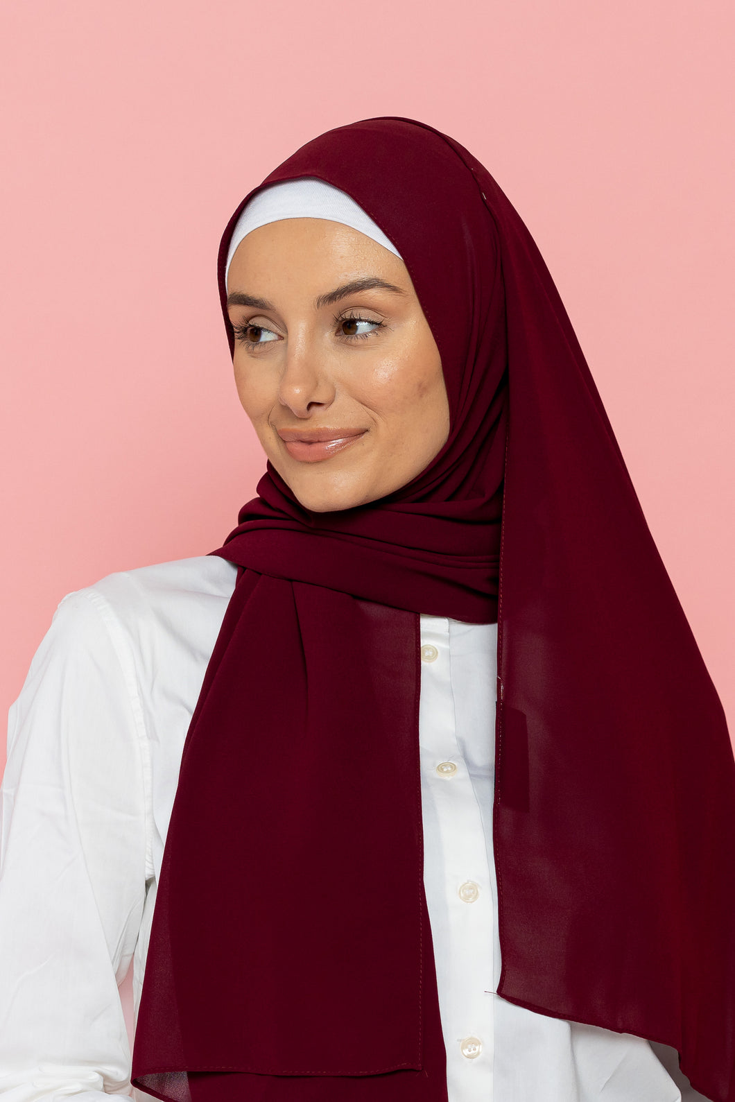 The Rose Wood Classic Chiffon Hijab