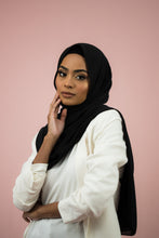 Load image into Gallery viewer, The Plain Black Chiffon-Suriah Scarves
