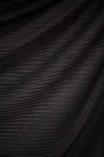 Load image into Gallery viewer, The Black Pleated Chiffon by Suriah Scarves
