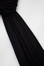 Load image into Gallery viewer, The Relaxed Black Jersey-Suriah Scarves

