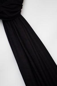 The Instant Looped Black Jersey-Suriah Scarves