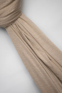 The Relaxed Beige Jersey-Suriah Scarves