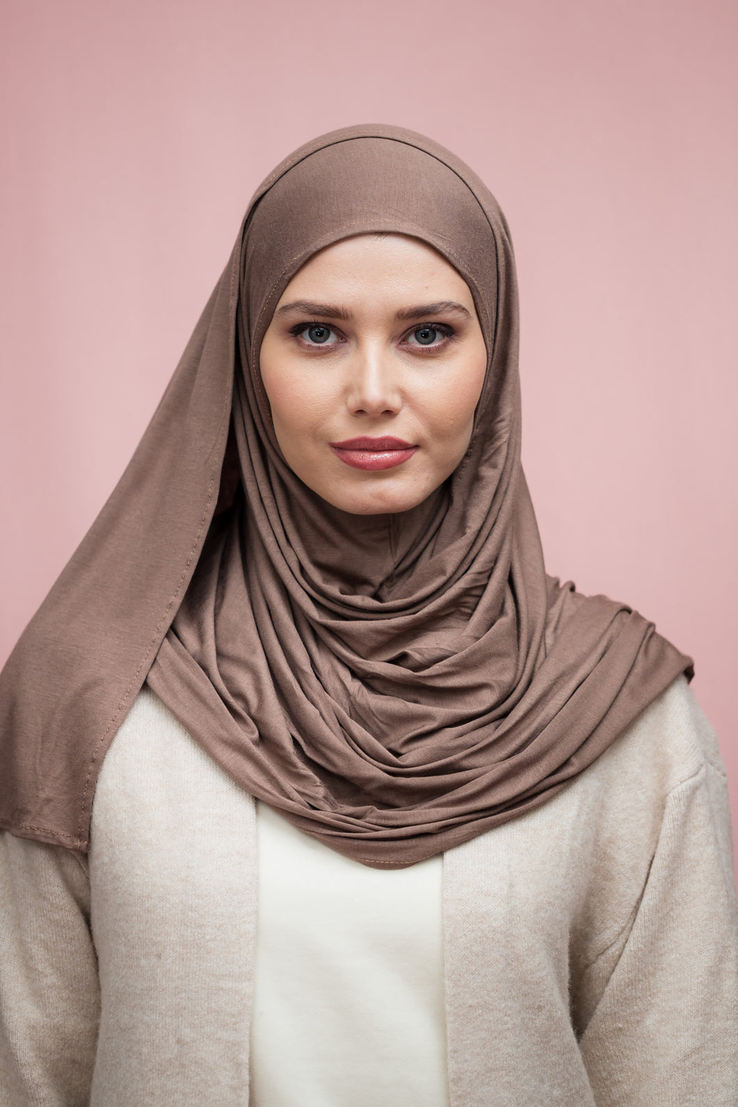 The Instant Caramel Jersey Hijab Scarf by Suriah Scarves