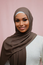 Load image into Gallery viewer, The Espresso Classic Chiffon Hijab
