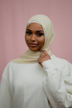 Load image into Gallery viewer, The Beachy Sunflower Sand Pleated Chiffon Hijab
