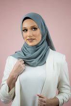 Load image into Gallery viewer, The Grey Shimmer Chiffon Hijab Scarf by Suriah Scarves
