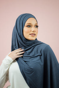 The Relaxed Space Grey Jersey-Suriah Scarves