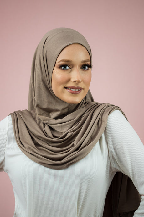 The Instant Navy Jersey Hijab Scarf by Suriah Scarves