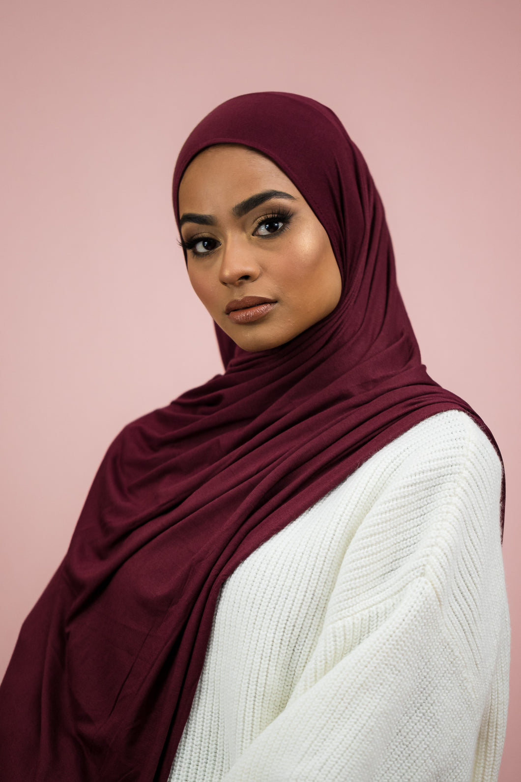 The Relaxed Cherry Jersey-Suriah Scarves