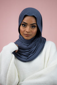 The Relaxed Space Grey Jersey-Suriah Scarves