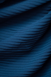The Navy Pleated Chiffon Hijab