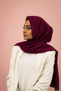 The Cherry Classic Chiffon Hijab Scarf by Suriah Scarves